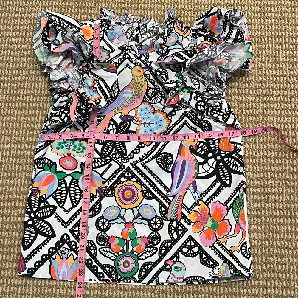Floral Ruffle Sleeve Top - Picture 9 of 9